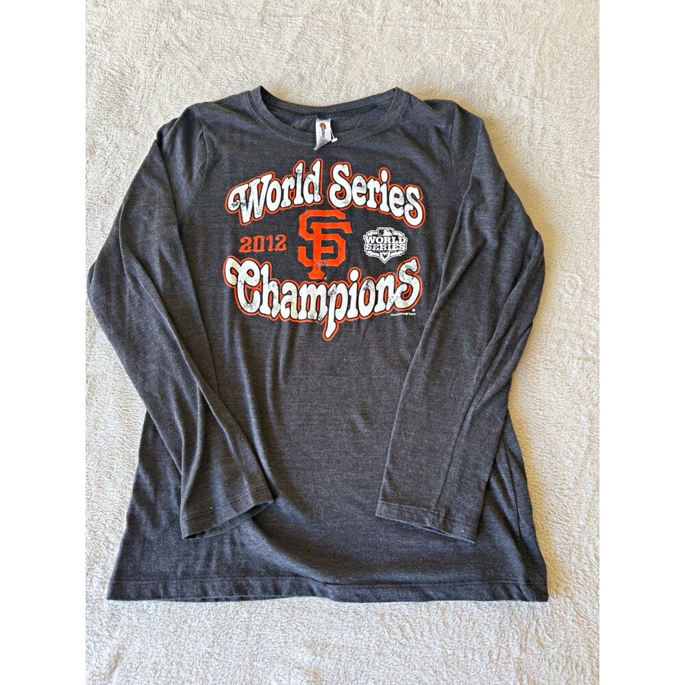 Women’s San Francisco Giants 2012 World Series Champions Long Sleeve Shirt Gray